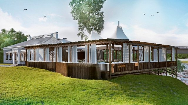 Ресторан - Кафе с летней террасой – Студия архитектуры и дизайна АМ